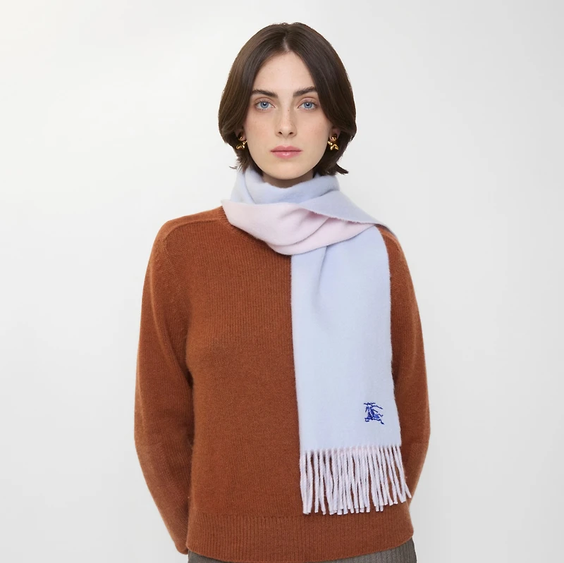 Reversible Cashmere Scarf in Mist/sugar | Burberry® Official