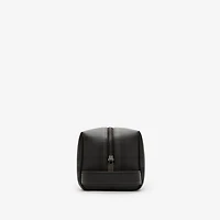 City Check Travel Pouch in Iron grey - Men, Cotton, Technical | Burberry® Official