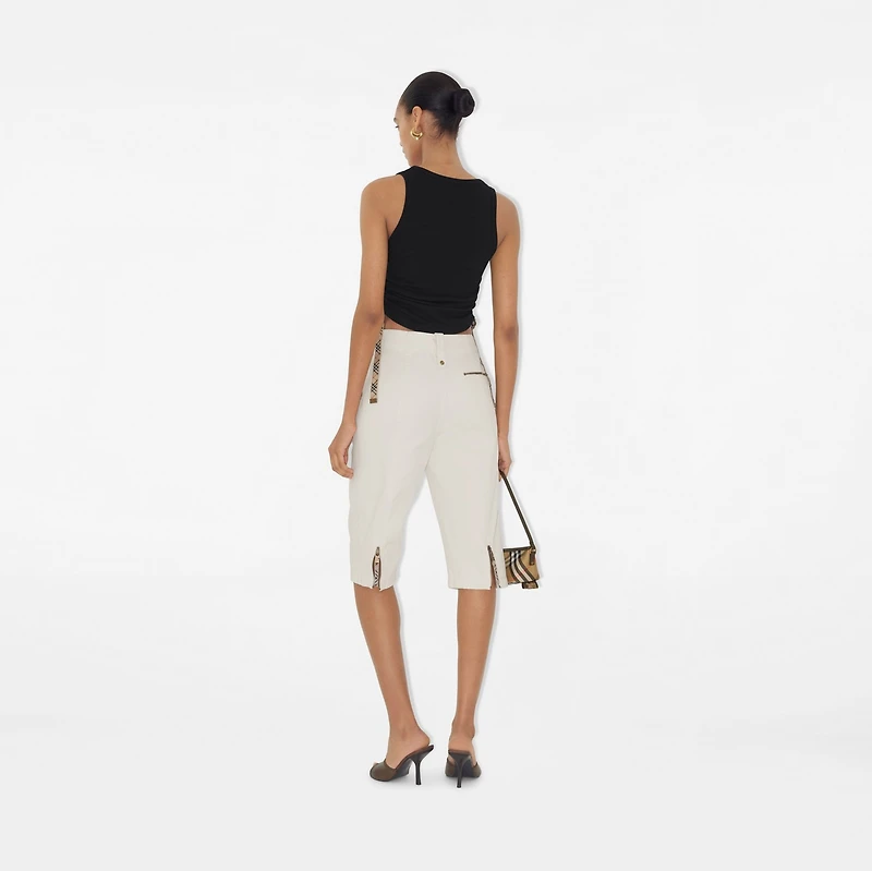 Festival Cotton Blend Tank Top in Black - Women | Burberry® Official