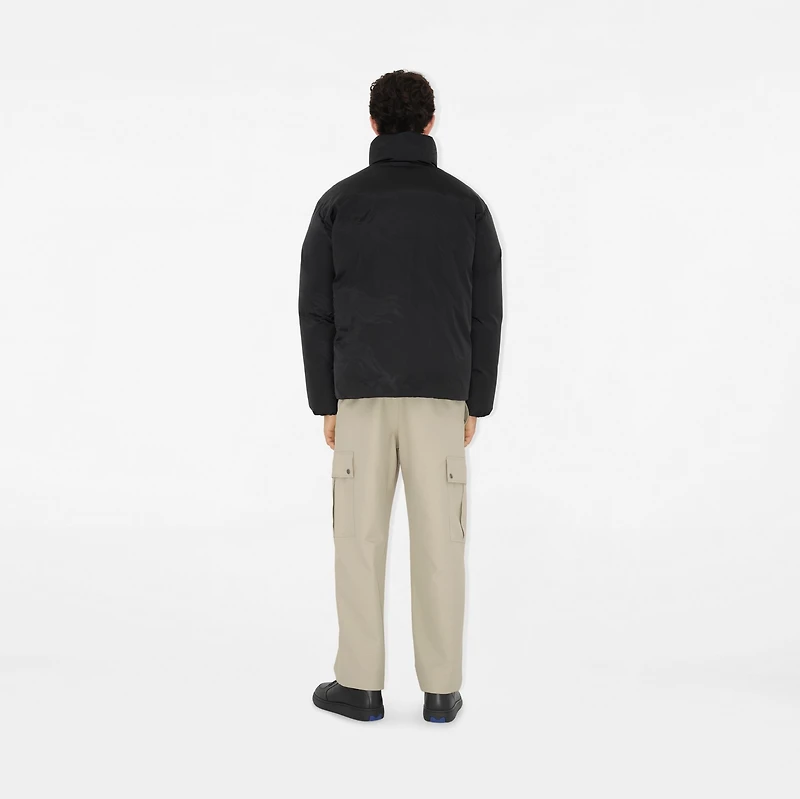 EKD Nylon Puffer Jacket in Charcoal - Men | Burberry® Official