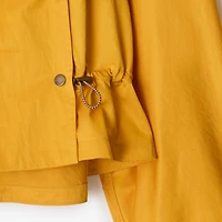 Satin Hooded Trench Jacket in Pear - Women, Nylon | Burberry® Official
