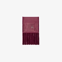 Shearling Scarf in Ruby red | Burberry® Official
