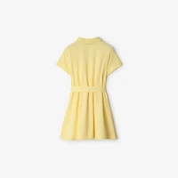 Cotton Polo Shirt Dress in Sherbet | Burberry® Official