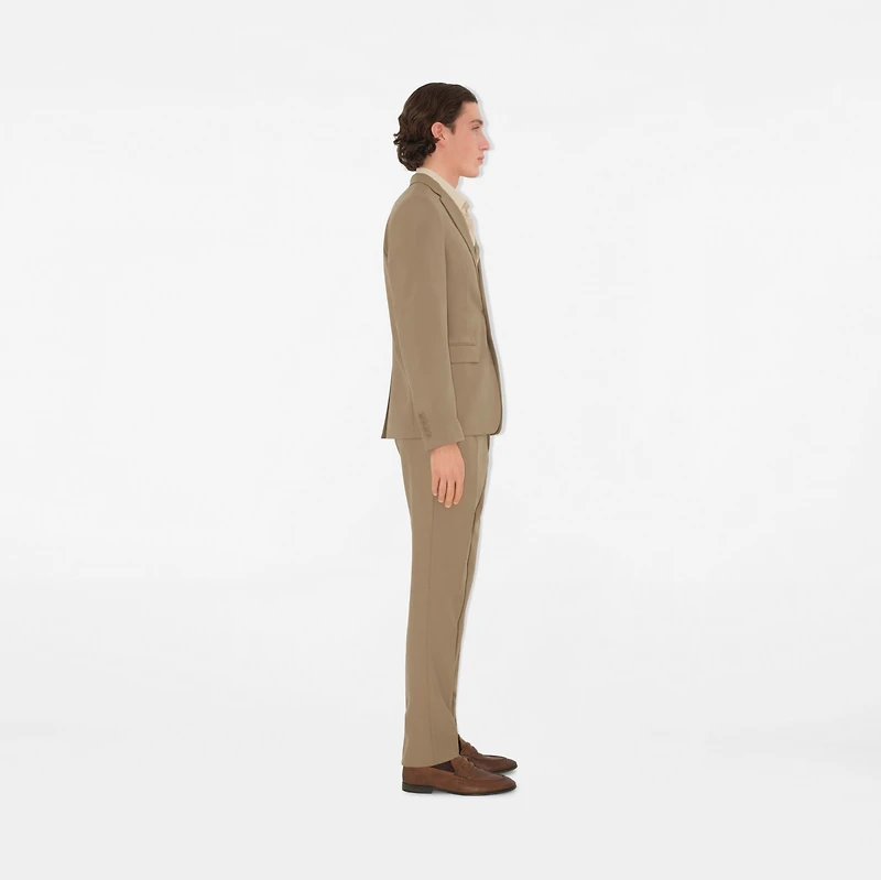 Wool Tailored Jacket in Puddle - Men | Burberry® Official
