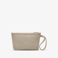 EKD Crochet Pouch in White/sand - Women, Nylon, Technical | Burberry® Official
