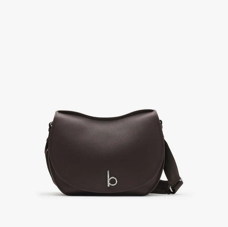 Large Rocking Horse Satchel in Peat/berry - Men | Burberry® Official