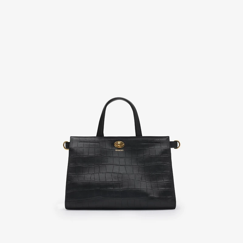 Small Cotswolds Tote in Black - Women | Burberry® Official
