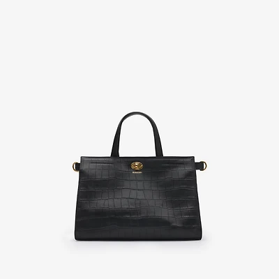 Small Cotswolds Tote in Black - Women | Burberry® Official