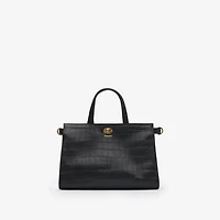 Small Cotswolds Tote in Black - Women | Burberry® Official