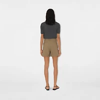Wool Tailored Shorts in Puddle - Women | Burberry® Official