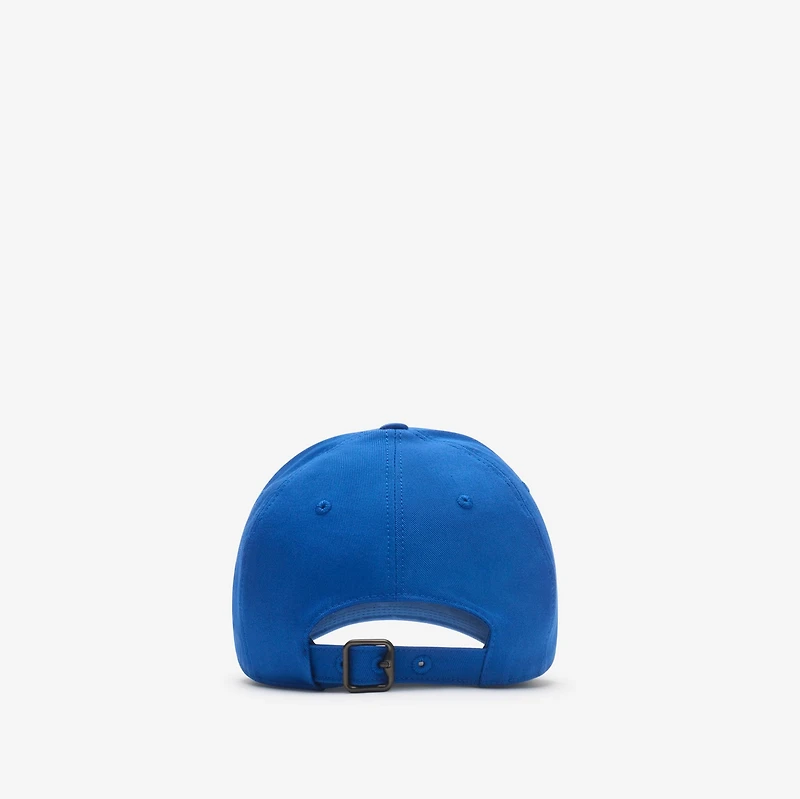 Thistle Shield Gabardine Baseball Cap in Damson blue - Men | Burberry® Official