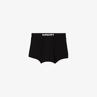Cotton Boxer Shorts in Black - Men | Burberry® Official