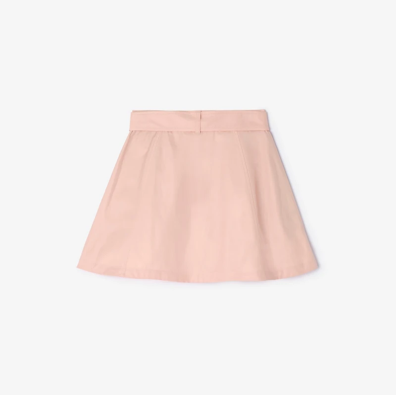 Cotton Trench Skirt in Archive pink | Burberry® Official
