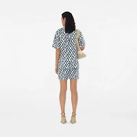 Regular Fit Knot Silk Shirt in Pool - Women | Burberry® Official