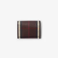 Highlands Compact Wallet in Mahogany - Women | Burberry® Official