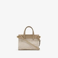 Mini Cotswolds Tote in Natural beige - Women, Cotton, Linen | Burberry® Official