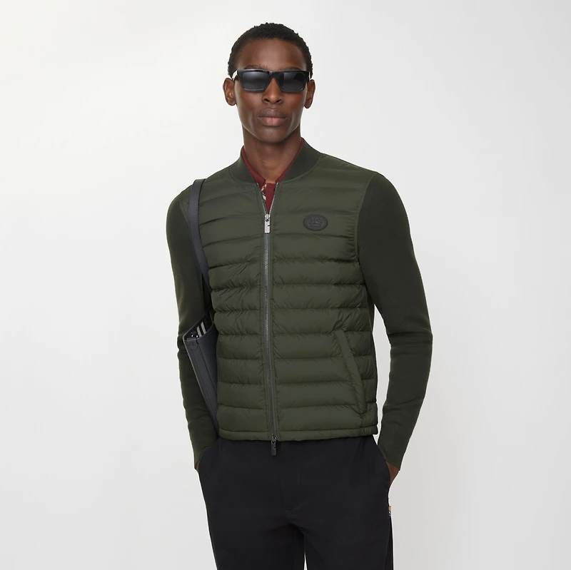 Quilted Nylon and Wool Jacket in Shale green - Men | Burberry® Official