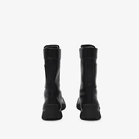 Leather Tone Boots in Black - Women | Burberry® Official