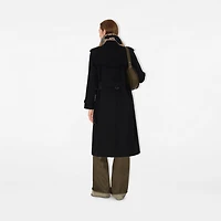 Long Waterloo Heritage Trench Coat in Black - Women, Cotton Gabardine | Burberry® Official