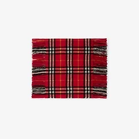 Check Cashmere Happy Scarf in Currant | Burberry® Official