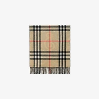 Wide Reversible Stormy Knight Scarf in Sand beige | Burberry® Official
