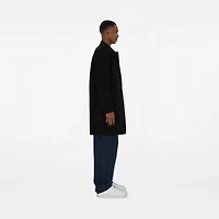 Mid-length Lightweight Camden Car Coat in Black - Men, Cotton Gabardine | Burberry® Official