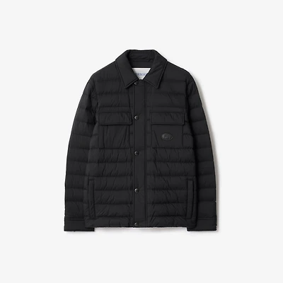 Nylon Padded Overshirt in Black - Men | Burberry® Official
