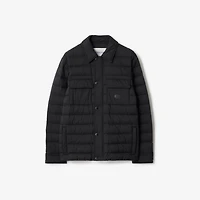 Nylon Padded Overshirt in Black - Men | Burberry® Official