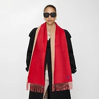 Reversible Cashmere Scarf in Pillar/camel | Burberry® Official