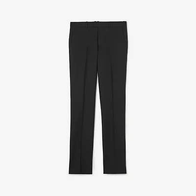 Wool Bond Tailored Trousers in Black - Men | Burberry® Official