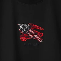 EKD Check Cotton T-shirt in Black - Men | Burberry® Official