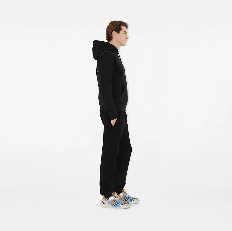 Knight Stamp Cotton Jogging Pants in Black - Men | Burberry® Official