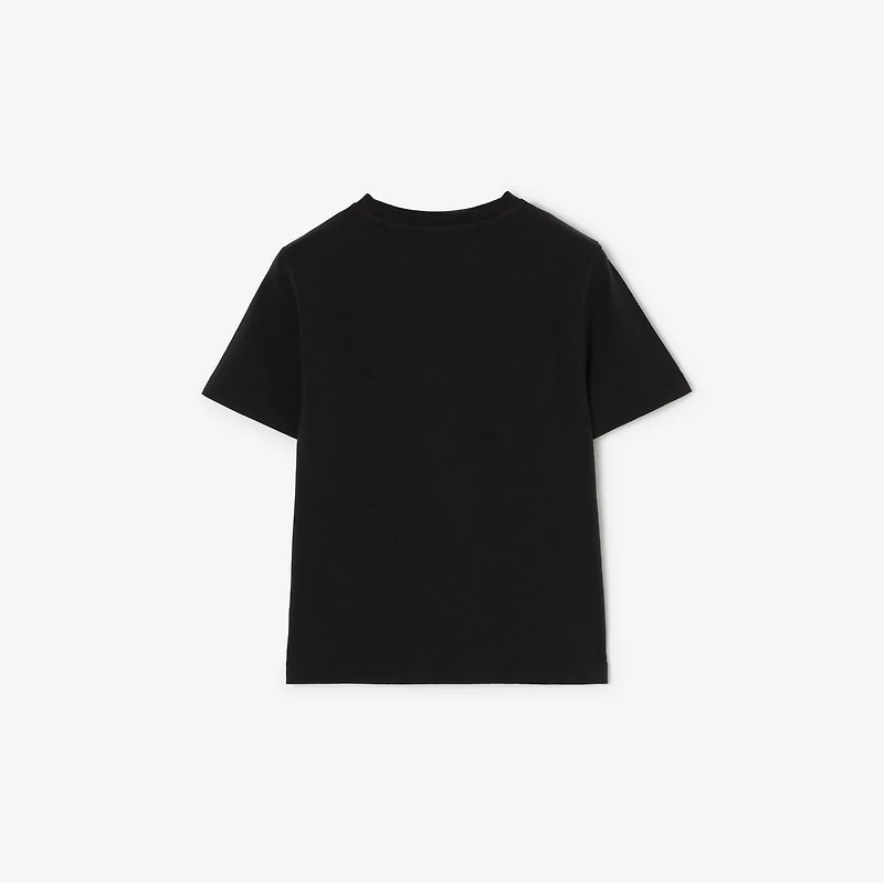 EKD Stretch Cotton T-shirt in Black | Burberry® Official