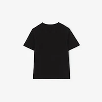 EKD Stretch Cotton T-shirt in Black | Burberry® Official