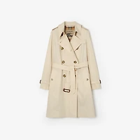 Mid-length Tropical Gabardine Kensington Trench Coat in Clam beige - Women | Burberry® Official