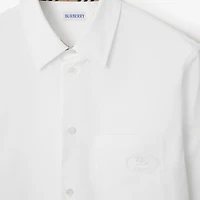Cotton Poplin Shirt in White - Men | Burberry® Official