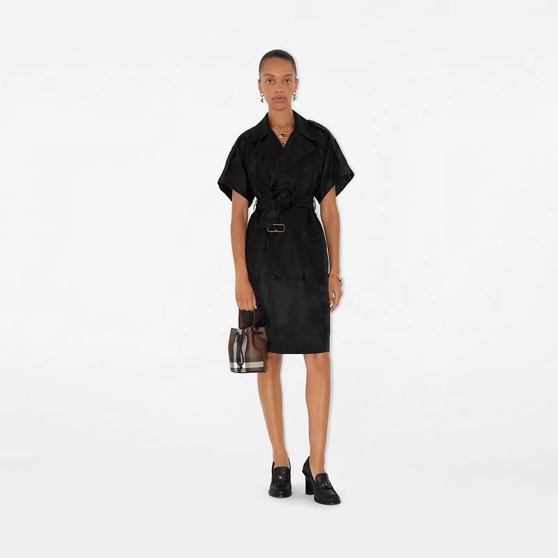 Mini TB Bucket Bag in Dark birch brown - Women | Burberry® Official