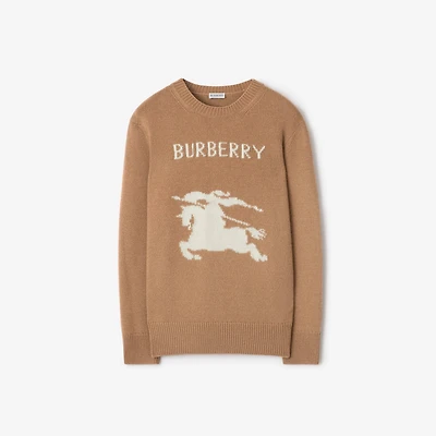 EKD Wool Cashmere Sweater in Camel beige - Men | Burberry® Official