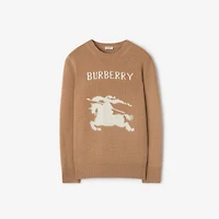 EKD Wool Cashmere Sweater in Camel beige - Men | Burberry® Official