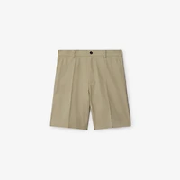Cotton Chino Shorts in Skylark - Men | Burberry® Official