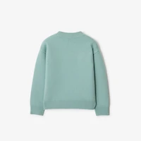 EKD Wool Cashmere Sweater in Eggshell blue | Burberry® Official