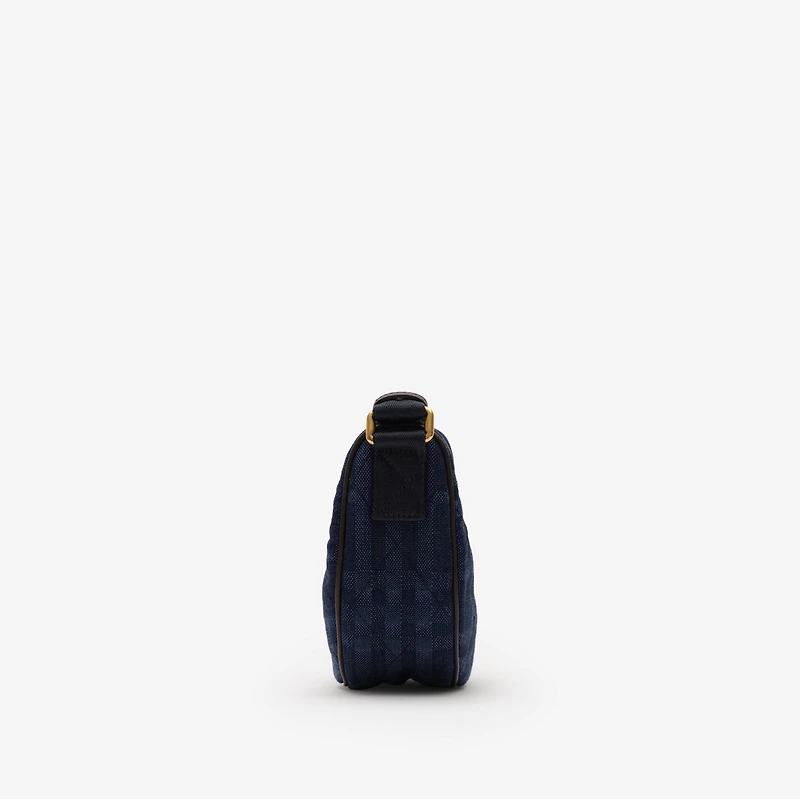 Horseshoe Crossbody Bag​ in Blue - Women, Cotton | Burberry® Official