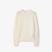 Cashmere Sweater in Ceramic white - Men | Burberry® Official