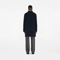Mid-length Bonded Gabardine Car Coat in Navy - Men | Burberry® Official