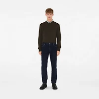 Slim Fit Jeans in Indigo blue - Men, Cotton | Burberry® Official