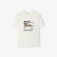 EKD Sketch Cotton T-shirt in Chalk white - Women | Burberry® Official