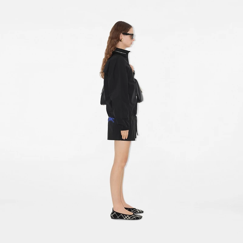 Nylon Cotton Jacket in Black - Women | Burberry® Official