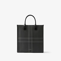 Slim Vertical Denny Tote in Charcoal - Men | Burberry® Official