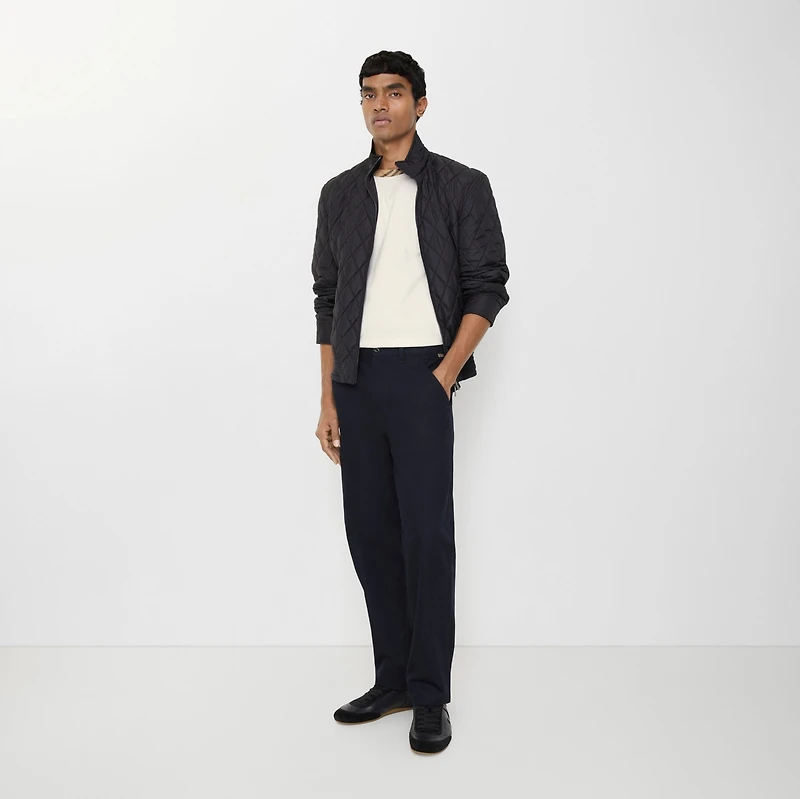 Cotton Twill Chinos in Navy - Men | Burberry® Official