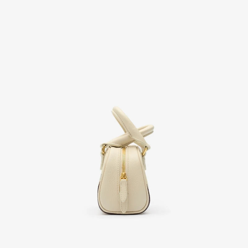 Mini Highlands Bowling Bag in Light beige - Women | Burberry® Official
